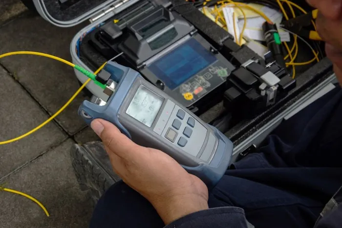 Valokuituasennus työmaa